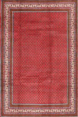 Machine Washable Traditional Copper Red Pink Rug, wshtr1283