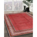 Traditional Copper Red Pink Persian Rug in Family Room, tr1283