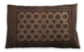 Traditional Classic Rectangular Bakers Brown Lumbar Throw Pillow, 13 inch by 19 inch, lbtr1284