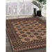 Traditional Bakers Brown Southwestern Rug in Family Room, tr1284