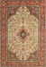 Machine Washable Traditional Dark Sienna Brown Rug, wshtr1287