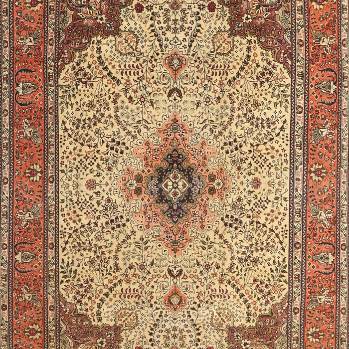 Traditional Dark Sienna Brown Persian Rug, tr1287