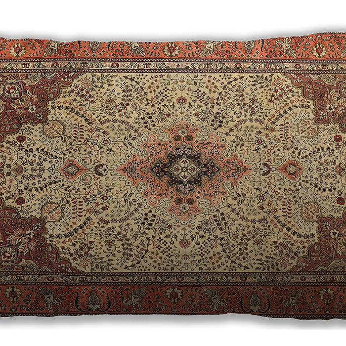 Traditional Classic Rectangular Dark Sienna Brown Lumbar Throw Pillow, 13 inch by 19 inch, lbtr1287