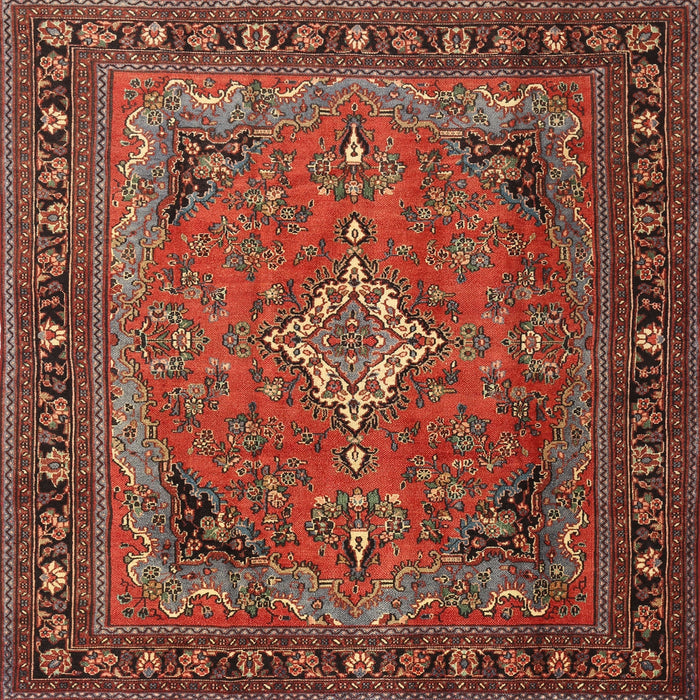 Square Traditional Red Persian Rug, tr1288