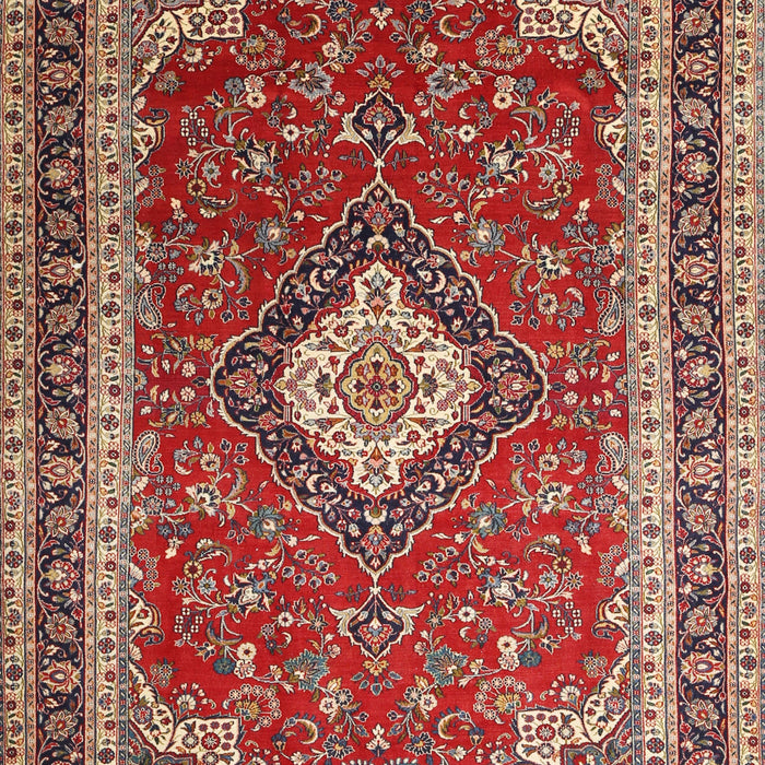 Machine Washable Traditional Tomato Red Rug, wshtr1289