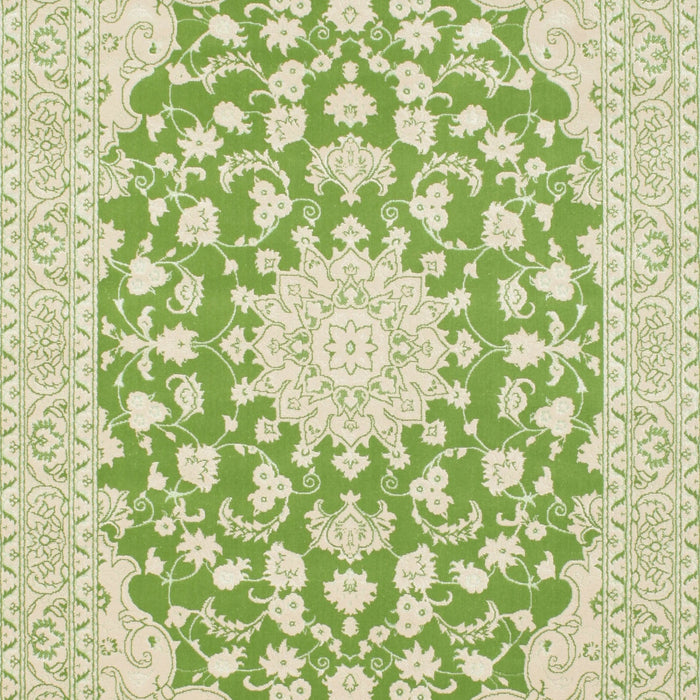 Traditional Khaki Gold Medallion Rug, tr128