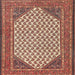 Square Traditional Sandy Brown Persian Rug, tr1290