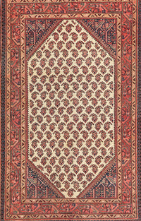 Machine Washable Traditional Sandy Brown Rug, wshtr1290