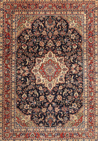 Machine Washable Traditional Light Copper Gold Rug, wshtr1292