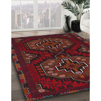 Traditional Cranberry Red Persian Rug, tr1294