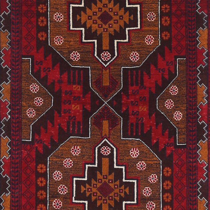 Machine Washable Traditional Cranberry Red Rug, wshtr1294