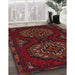 Traditional Cranberry Red Persian Rug in Family Room, tr1294