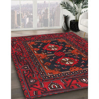 Traditional Dark Brown Persian Rug, tr1295