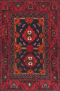 Machine Washable Traditional Dark Brown Rug, wshtr1295