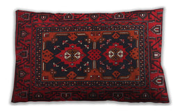 Traditional Classic Rectangular Dark Brown Lumbar Throw Pillow, 13 inch by 19 inch, lbtr1295