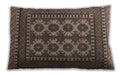 Traditional Classic Rectangular Bakers Brown Lumbar Throw Pillow, 13 inch by 19 inch, lbtr1296