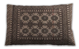 Traditional Classic Rectangular Bakers Brown Lumbar Throw Pillow, 13 inch by 19 inch, lbtr1296