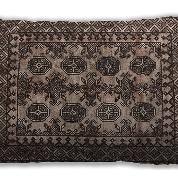 Traditional Classic Rectangular Bakers Brown Lumbar Throw Pillow, 13 inch by 19 inch, lbtr1296