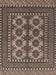 Machine Washable Traditional Bakers Brown Rug, wshtr1296