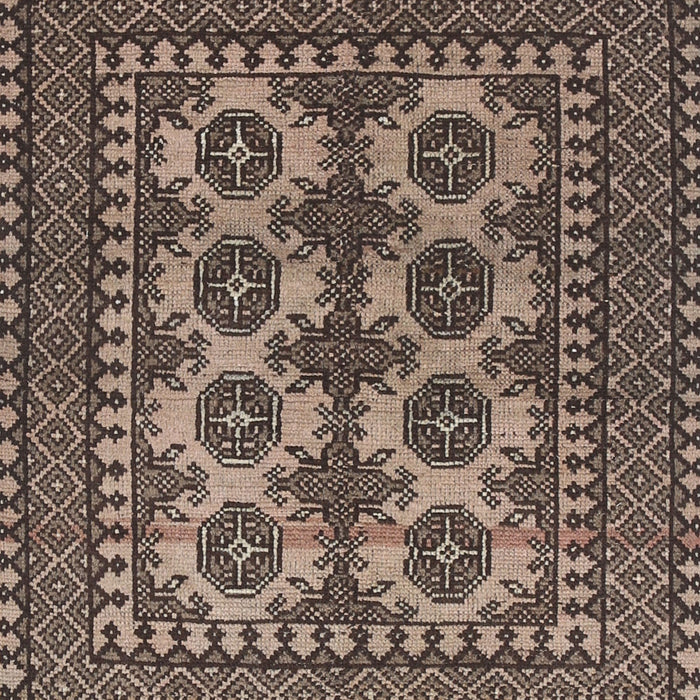 Machine Washable Traditional Bakers Brown Rug, wshtr1296