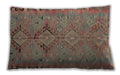 Traditional Classic Rectangular Rust Pink Lumbar Throw Pillow, 13 inch by 19 inch, lbtr1297
