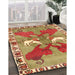 Machine Washable Traditional Metallic Gold Rug in a Family Room, wshtr1298