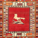 Square Traditional Red Persian Rug, tr1299