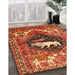 Machine Washable Traditional Tomato Red Rug in a Family Room, wshtr1300