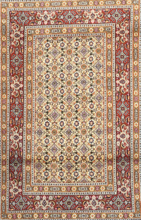 Machine Washable Traditional Brown Rug, wshtr1301