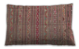 Traditional Classic Rectangular Cherry Red Lumbar Throw Pillow, 13 inch by 19 inch, lbtr1302