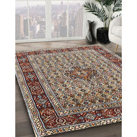 Traditional Light French Beige Brown Persian Rug, tr1303