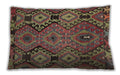 Traditional Classic Rectangular Dark Almond Brown Lumbar Throw Pillow, 13 inch by 19 inch, lbtr1305