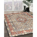 Machine Washable Traditional Sienna Brown Rug in a Family Room, wshtr1307