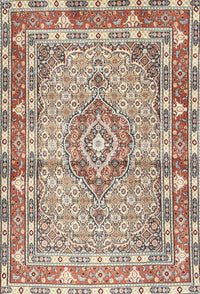 Machine Washable Traditional Sienna Brown Rug, wshtr1307