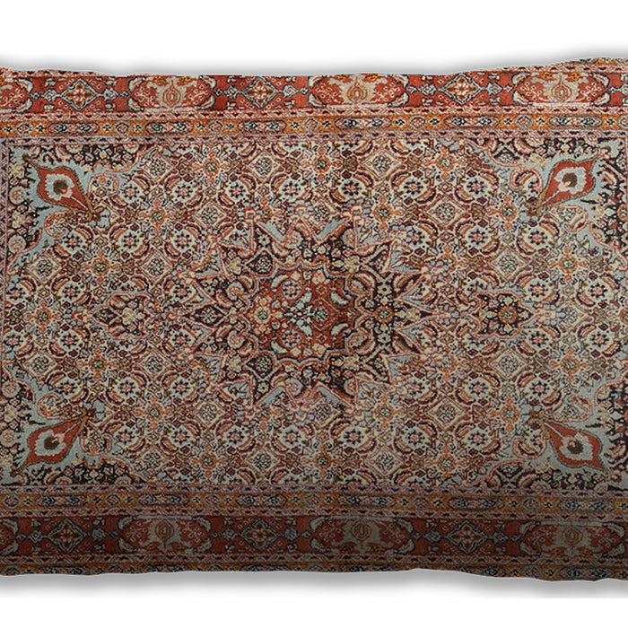 Traditional Classic Rectangular Chestnut Red Lumbar Throw Pillow, 13 inch by 19 inch, lbtr1308
