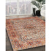 Machine Washable Traditional Chestnut Red Rug in a Family Room, wshtr1308