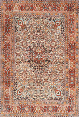 Machine Washable Traditional Chestnut Red Rug, wshtr1308