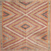 Square Traditional Orange Southwestern Rug, tr1310