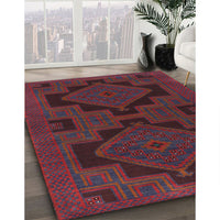 Traditional Maroon Purple Persian Rug, tr1312