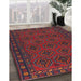 Traditional Red Persian Rug in Family Room, tr1314