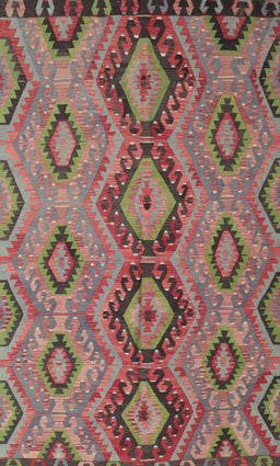 Machine Washable Traditional Brown Red Rug, wshtr1319