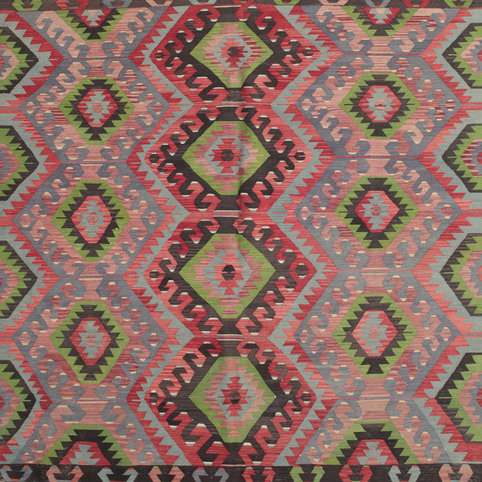 Square Traditional Brown Red Southwestern Rug, tr1319