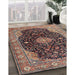 Machine Washable Traditional Bakers Brown Rug in a Family Room, wshtr1321