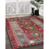 Traditional Khaki Green Southwestern Rug, tr1324