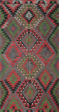 Machine Washable Traditional Brown Red Rug, wshtr1325