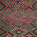 Square Traditional Brown Red Southwestern Rug, tr1325