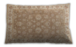 Traditional Classic Rectangular Brown Lumbar Throw Pillow, 13 inch by 19 inch, lbtr1328