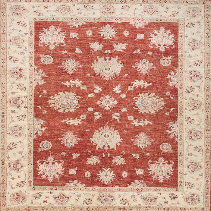 Round Machine Washable Traditional Bright Orange Rug, wshtr1329