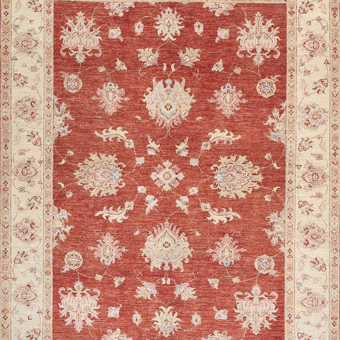 Machine Washable Traditional Bright Orange Rug, wshtr1329