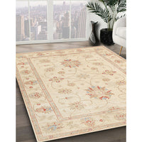 Traditional Golden Blonde Gold Oriental Rug, tr1330